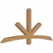 Ekena Millwork Alberta Smooth Timber Gable Bracket, Western Red Cedar, 72"W x 33"H x 3 1/2"D x 3 1/2"F, 11/12 Pitch GBW072X33X0404ALB00SWR - alternate 5